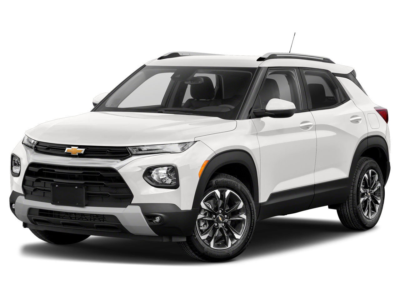 2021 Chevrolet Trailblazer LT in Scarlet Red Metallic — front three-quarter view