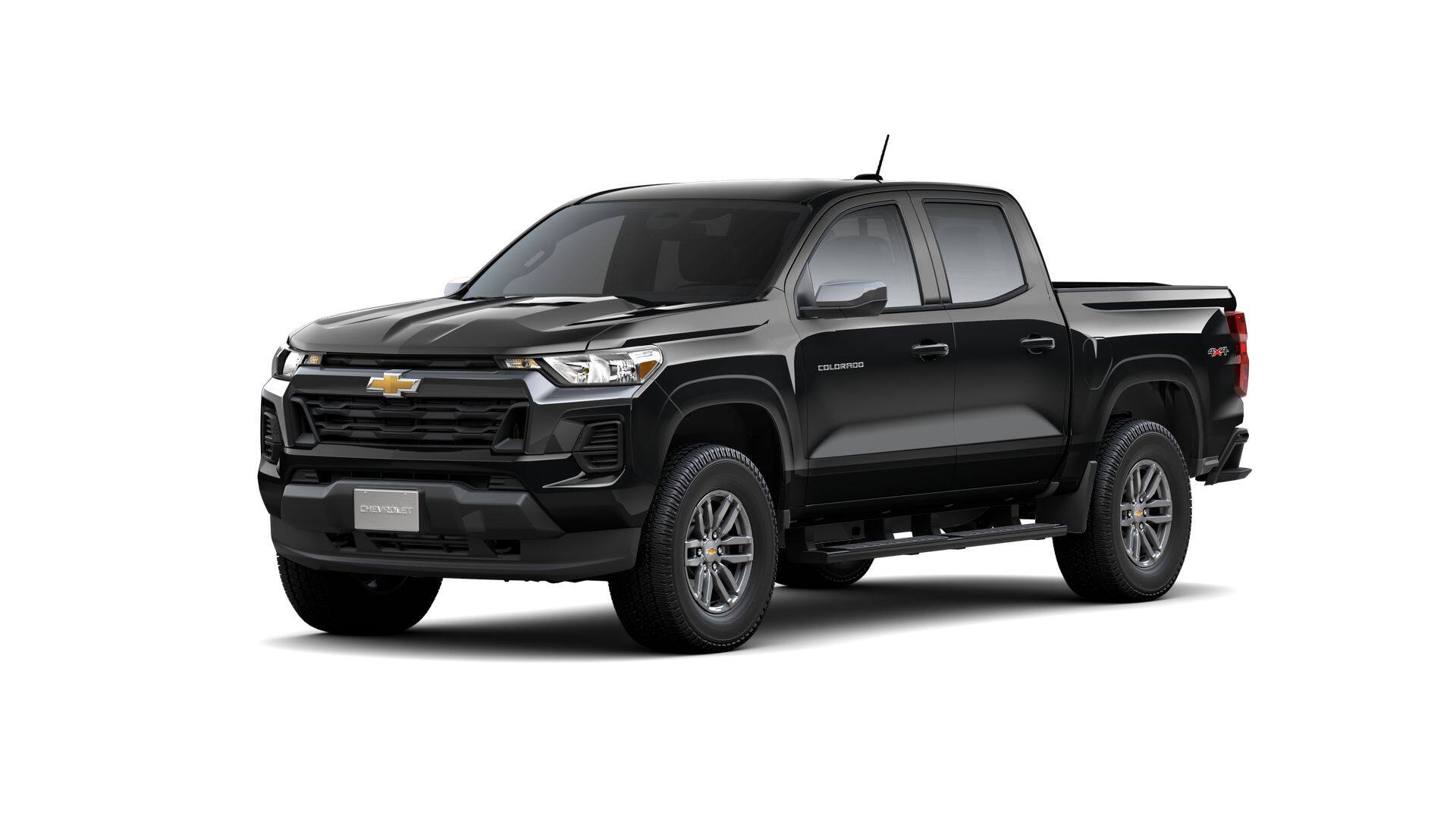2026 Chevrolet Colorado LT in Black — front three-quarter view