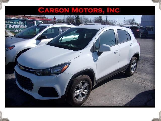 2022 Chevrolet Trax LS in Summit White — front three-quarter view